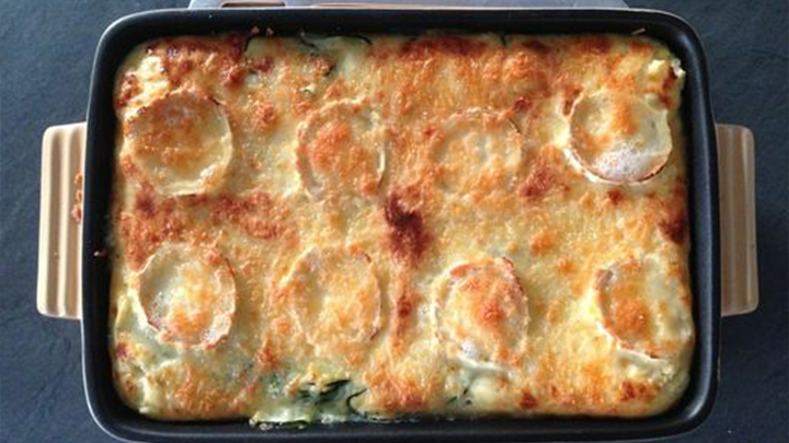 Gratin de courgette au chèvre