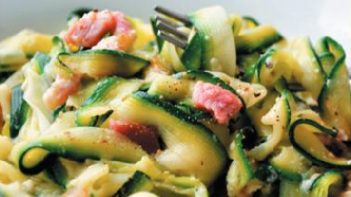 Tagliatelles de courgettes marinées