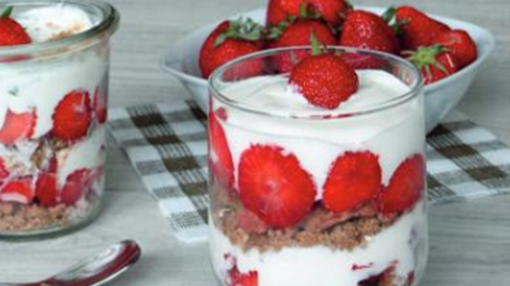 Vérines fraises au fromage blanc